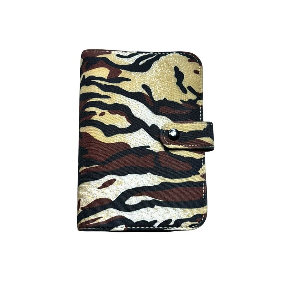Camouflage Zippered 6 Ring Binder Organizer With Snap Closure